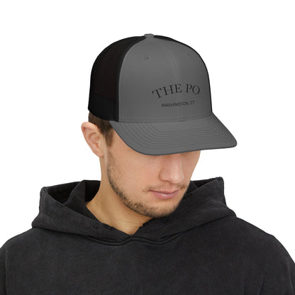 Trucker Cap — 'THE PO' Washington, CT Embroidered Mesh Snapback