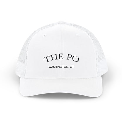 Trucker Cap — 'THE PO' Washington, CT Embroidered Mesh Snapback