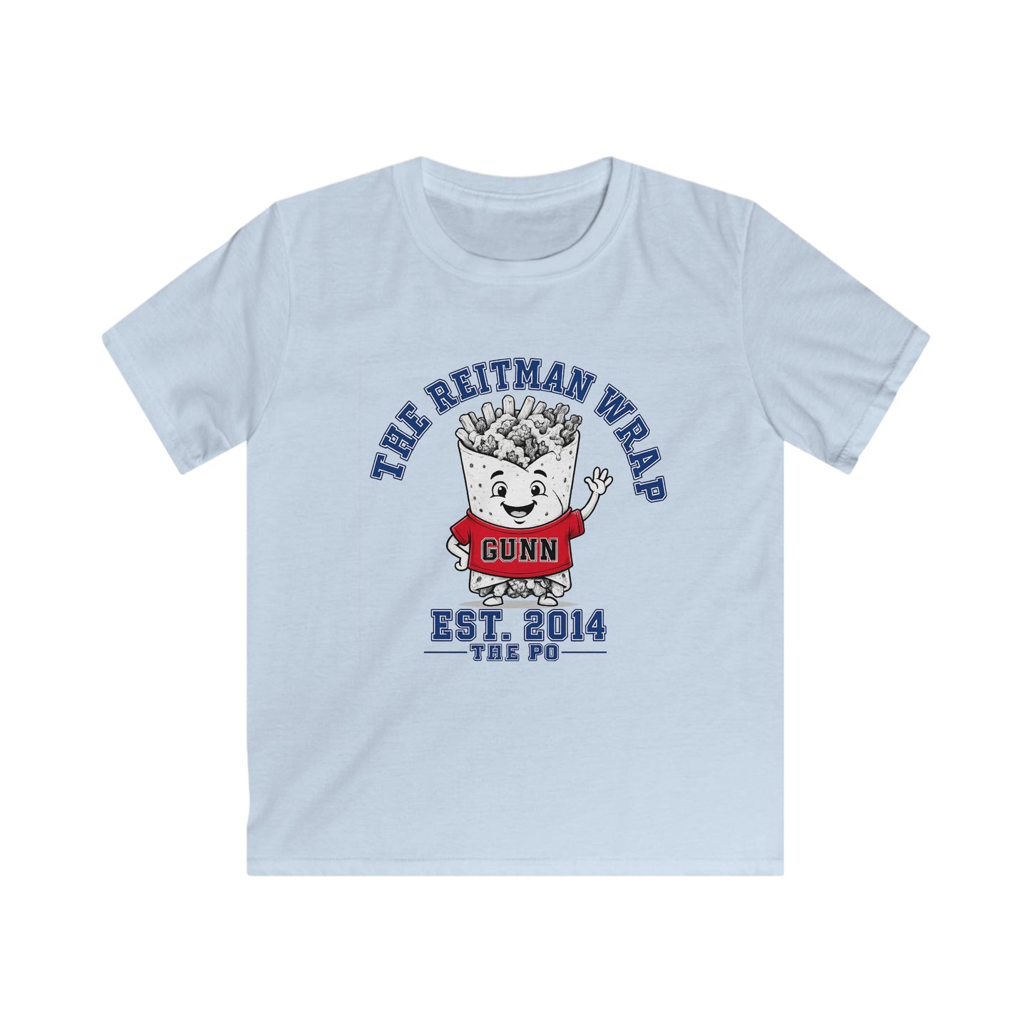 Kids Tee — 'The Whitman (Gunn) Kids' Cute Mascot Shirt, EST. 2014 School Spirit Tee