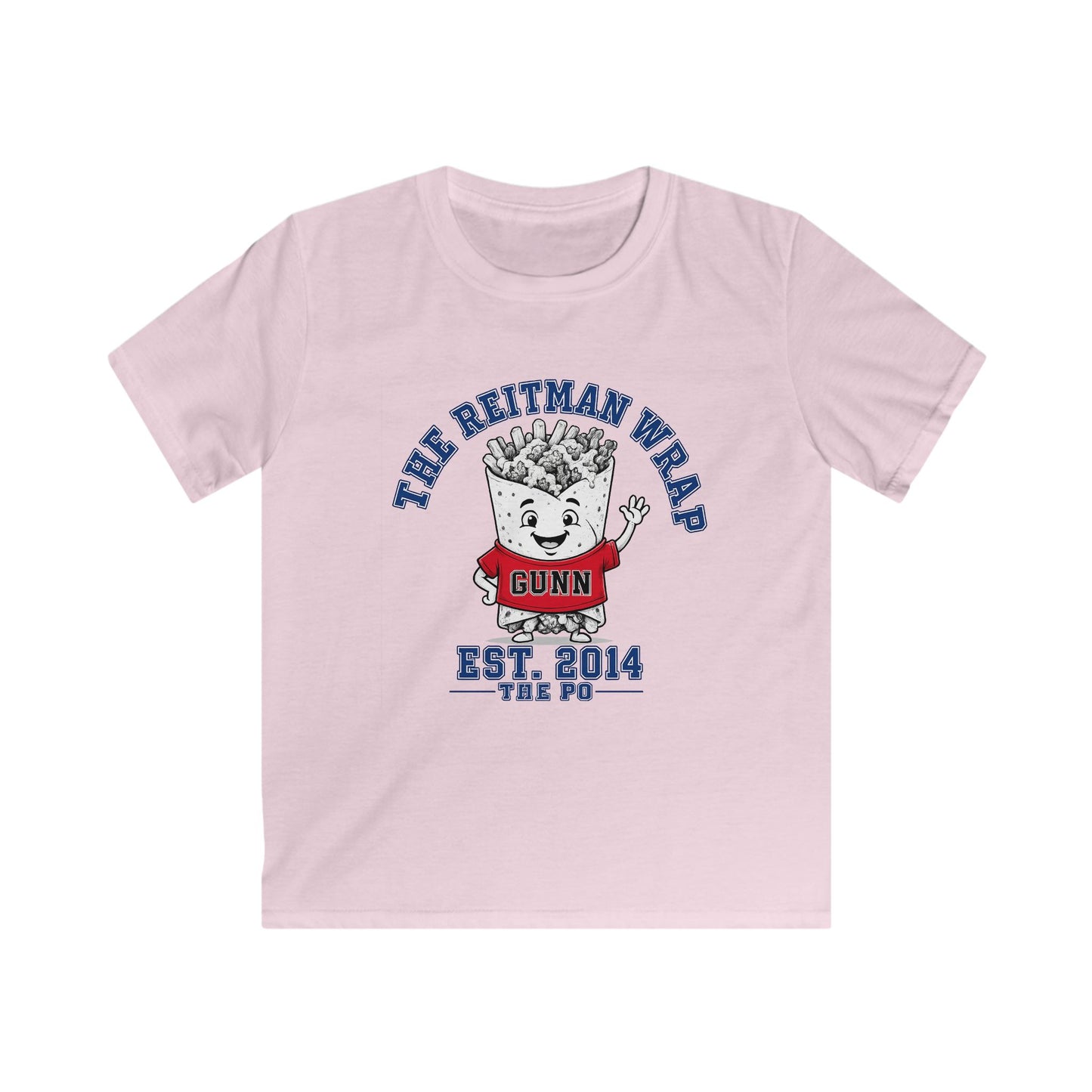 Kids Tee — 'The Whitman (Gunn) Kids' Cute Mascot Shirt, EST. 2014 School Spirit Tee