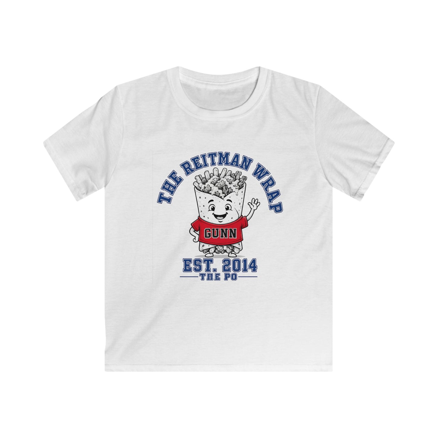 Kids Tee — 'The Whitman (Gunn) Kids' Cute Mascot Shirt, EST. 2014 School Spirit Tee