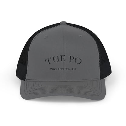 Trucker Cap — 'THE PO' Washington, CT Embroidered Mesh Snapback
