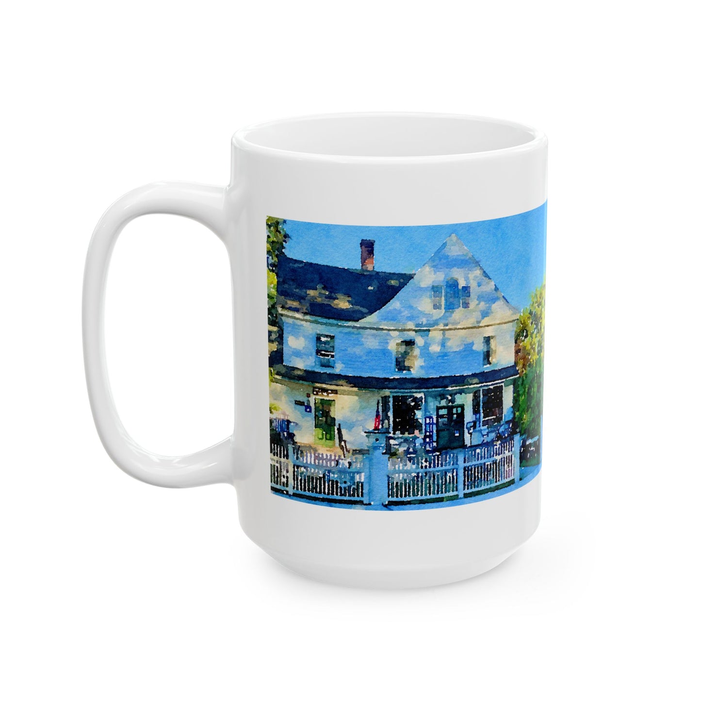 The Po Cafe - Watercolor Photo Mug - Collector's Edition (11oz, 15oz)